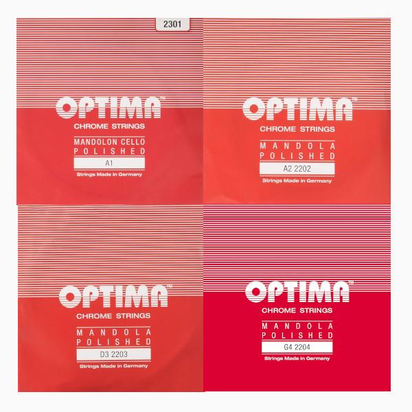 オプティマ マンドラ弦 レッド ８本セット ( OPTIMA Red ) :