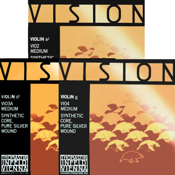 ビジョン ADsG線 セット【 ゆうパケット発送商品 】バイオリン用 ADG 3弦セット(D線 シル...