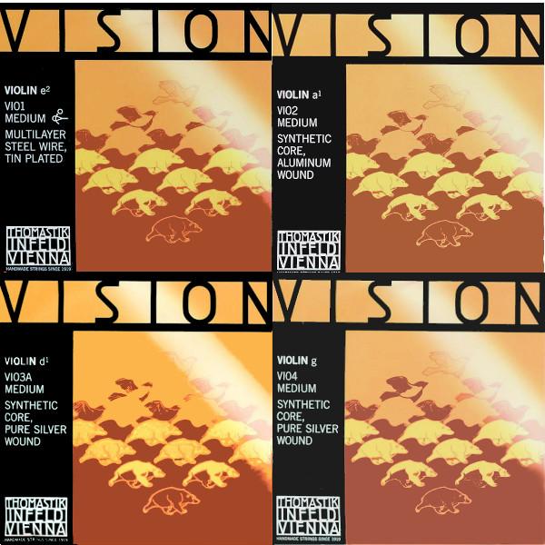 ビジョン EADsG線 セット【 ゆうパケット発送商品 】バイオリン用 EADG 4弦セット(D線 ...