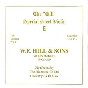 ヴァイオリン弦 ヒル E線  ループエンド (普通郵便発送) Hill&amp;Sons