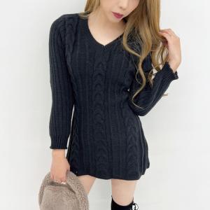 【SALE 70%OFF!!】ケーブルニットワ...の詳細画像4