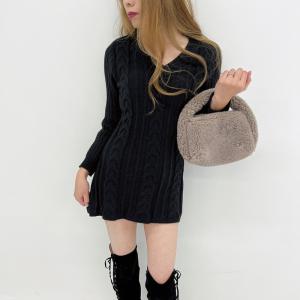 【SALE 70%OFF!!】ケーブルニットワ...の詳細画像5