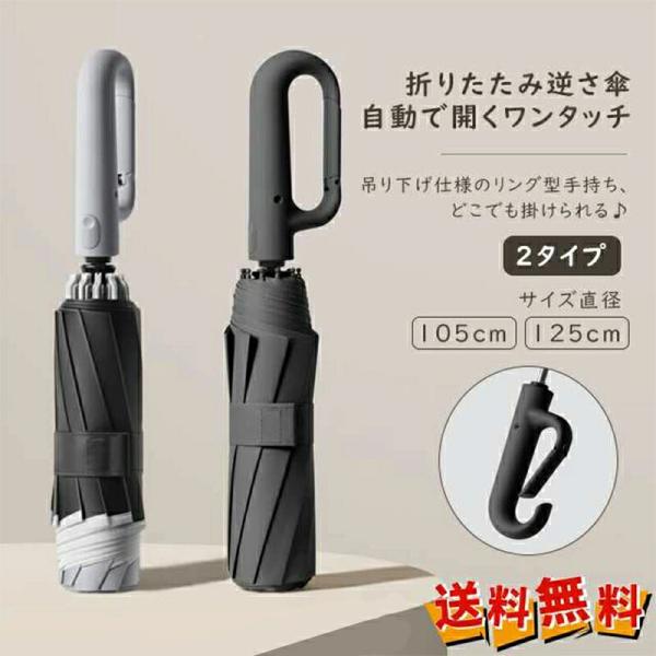 春新作 新作 送料無料 折りたたみ傘 ワンタッチ自動開き 紫外線遮断 耐風 リングバックルハンドル ...