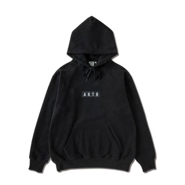 AKTR アクター パーカー LOGO SWEAT PULLOVER HOODIE BK 223-0...