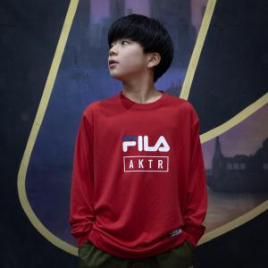 AKTR"xFILA LOGO L/S SPORTS TEE"122-051005｜sts