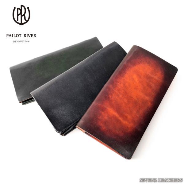 パイロットリバー PAILOTRIVER 長財布 ロングウォレット 札入れ メンズ 手染め レザー ...