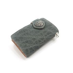 ケイシイズ ケーシーズ KC,s エレノアフラップエレファント 象革 短財布 ショート ミドルウォレ...