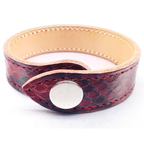 ケイシイズ ケーシーズ KC,s ホックブレスレット パイソン 全5色 本革 男女兼用 ヘビ革 牛革...