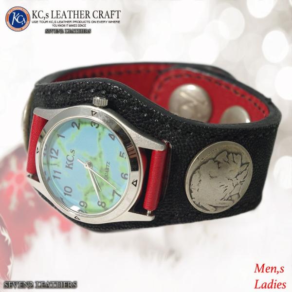 ケイシイズ ケーシーズ KC,s ブレスレット 男女兼用 腕時計 象革 レザーブレス 全3色 牛革 ...