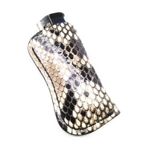 ケイシイズ ケーシーズ KC,s ライターケースパイソン 牛革 ヘビ革 グレー プレゼント