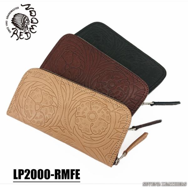 レッドムーン REDMOON 長財布 ロングウォレット レザーウォレット ラウンドファスナー 花柄 ...