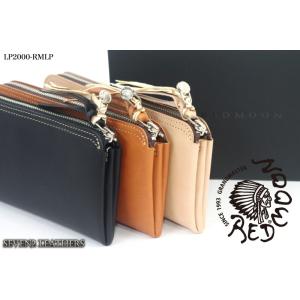 レッドムーン REDMOON レッドムーン 国産 Ｌジップ ラウンドファスナーウォレット 牛革 男女...