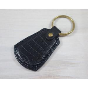 GUCCI（グッチ） GGエンボス キーリング キーホルダー (ブラック