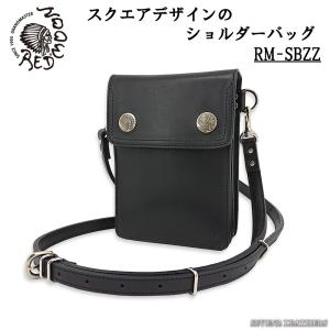 REDMOON レッドムーン ショルダーバッグ 全3色 男女兼用 牛革 コンチョ