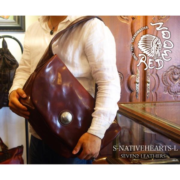 レッドムーン REDMOON ショルダーバッグ 全3色 男女兼用 牛革 コンチョ s-nativeh...