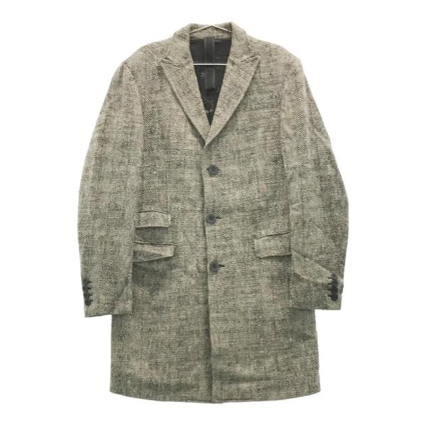 PAL ZILERI パルジレリ  チェスターコート ツイード Lab.  ブラック系 48 メンズ