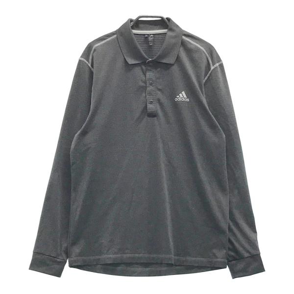ADIDAS GOLF アディダスゴルフ  長袖 ポロシャツ  グレー系 M [2400017986...