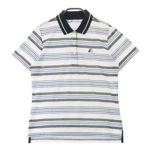 Black &amp; White Sportswear - 【新品】ブラックアンドホワイト 長袖ポロシャツ イエロー ダイヤ柄織生地 ハーフジップ レディース M ゴルフウェア Black＆White 新品】ブラックアンドホワイト 長袖ポロシャツ イエロー ダイヤ