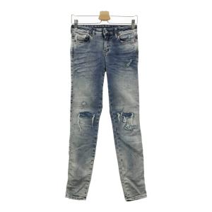 Wrangler（ラングラー） パッチワーク フレア デニムパンツ ネイビー系