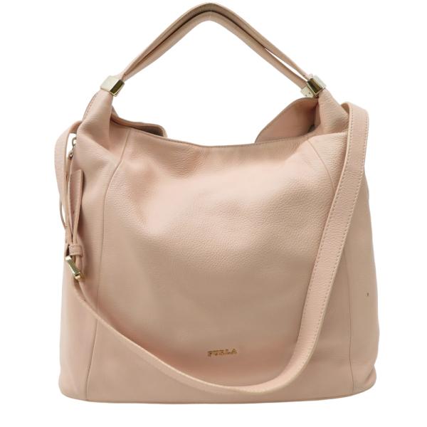 FURLA フルラ F6530 リズ 2way ショルダーバッグ サイドジップ  ピンク系  レディ...