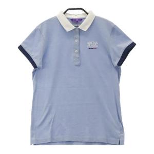 BEAMS GOLF ビームスゴルフ ×Disney 半袖ポロシャツ ネイビー系