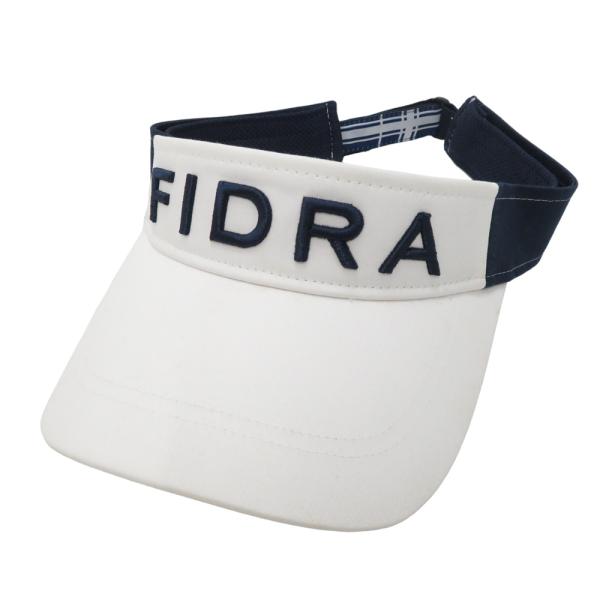 FIDRA フィドラ  サンバイザー  ホワイト系 FREE ゴルフウェア