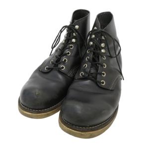 REDWING レッドウィング 8165 90年代 四角犬タグ プレーントゥ ブーツ  ブラック系 ...