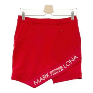 MARK&LONA スカル カモフラ ゴルフスカート 38 迷彩 ストレッチ 赤