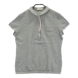 MONCLER モンクレール MAGLIA POLO MANICA CORTA 半袖ポロシャツ  グレー系 S レディース｜stst-used