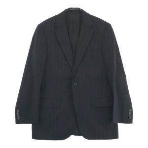 希少3ピース　バーバリーブラックレーベル　スーツ　ロゴ総柄　ストライプ　38/M 希少3ピース✨バーバリーブラックレーベル スーツ ロゴ総柄