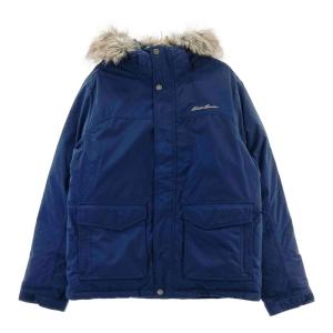 eddiebauer エディー バウアー  ダウンジャケット WEATHEREDGE ファー  ネイビー系 L メンズ｜stst-used