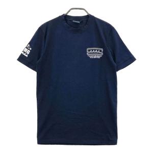 MUTA MARINE ムータマリン  クルーネック 半袖Tシャツ  ネイビー系 4 ゴルフウェア メンズ｜stst-used