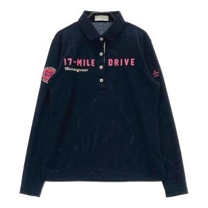 Yves Saint Laurent ネイビー 長袖ポロシャツ イヴサンローラン 長袖ポロシャツ レッド×ネイビー ハーフジップ 胸