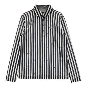 DESCENTE GOLF デサントゴルフ 長袖ポロシャツ ホワイト系 L ゴルフ