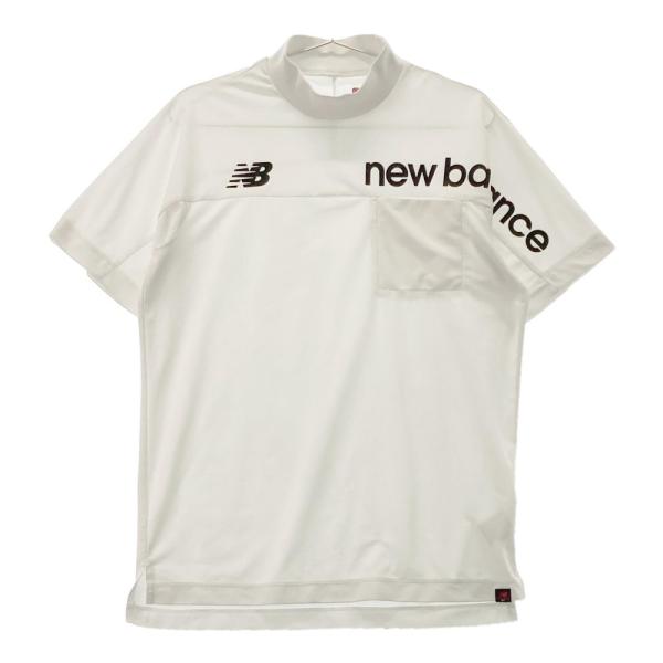 NEW BALANCE ニューバランス  ハイネック 半袖Tシャツ  ホワイト系 4 ゴルフウェア ...