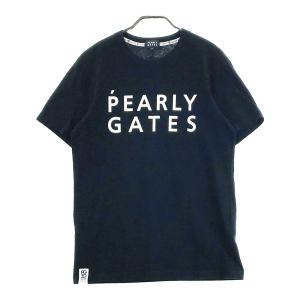 PEARLY GATES パーリーゲイツ 30周年モデル 半袖Tシャツ  ネイビー系 5 ゴルフウェア メンズ｜stst-used