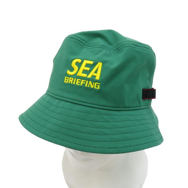 BRIEFING GOLF ブリーフィング ×WIND AND SEA ハット  グリーン系 FRE...