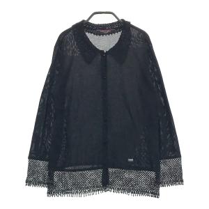 LEONARD SPORT レオナール スポーツ ハーフジップ長袖ポロシャツ 総柄