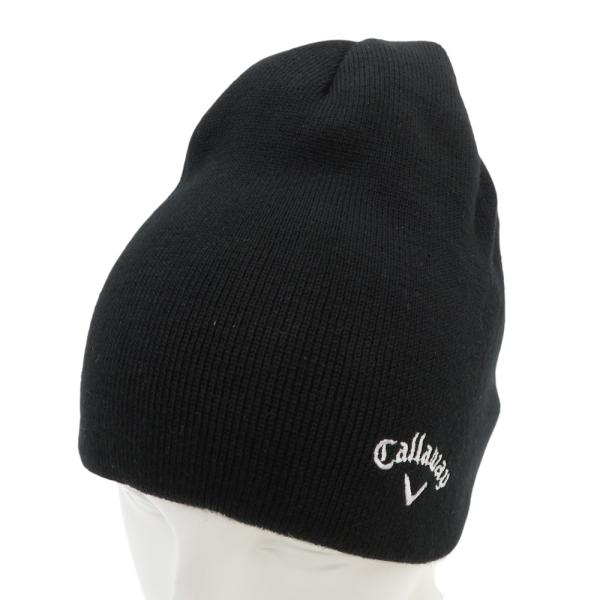 CALLAWAY キャロウェイ  リバーシブル ニット帽  ブラック系  ゴルフウェア