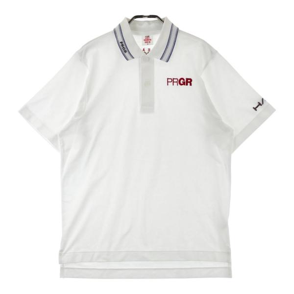 PRGR プロギア  半袖ポロシャツ  ホワイト系 S ゴルフウェア メンズ