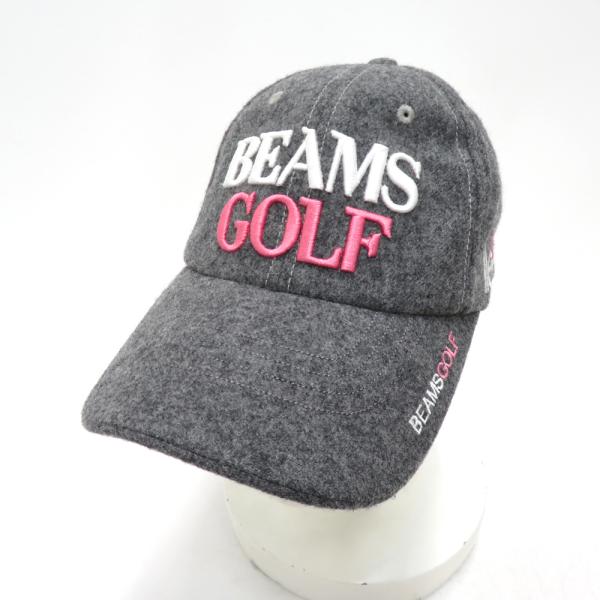 BEAMS GOLF ビームスゴルフ  キャップ ウール  グレー系 55-57 ゴルフウェア
