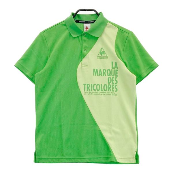 LECOQ GOLF ルコックゴルフ  半袖ポロシャツ  グリーン系 S ゴルフウェア メンズ