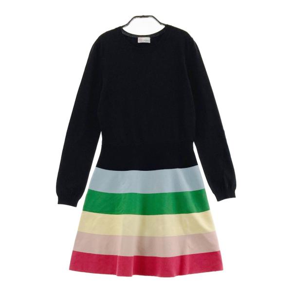 RED VALENTINO レッドヴァレンティノ ニットワンピース ブラック系 M レディース  