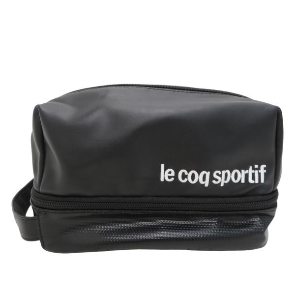 LECOQ GOLF ルコックゴルフ  保冷二層式ポーチ  ブラック系  ゴルフウェア