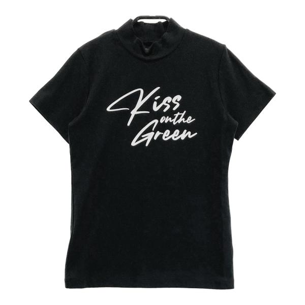 KISS ON THE GREEN キスオンザグリーン  ハイネック 半袖Tシャツ  ブラック系 3...
