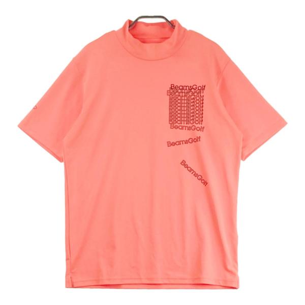 BEAMS GOLF ビームスゴルフ 2022年モデル ハイネック半袖Tシャツ  レッド系 M ゴル...