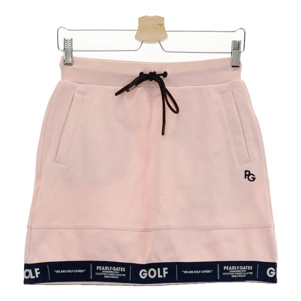 PEARLY GATES パーリーゲイツ 2022年モデル スカート 裾ロゴ  ピンク系 0 ゴルフ...