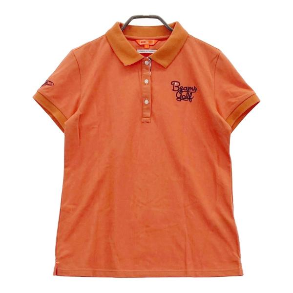 BEAMS GOLF ビームスゴルフ  半袖ポロシャツ  オレンジ系 L ゴルフウェア レディース