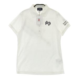 サイズ：0 PEARLY GATES パーリーゲイツ 055-1160602 半袖ポロシャツ ロゴプリント マルチカラー ホワイト系 [240101475348] ゴルフウェア レディース ストスト 新品】PEARLY GATES パーリーゲイツ 055-1160602 半袖ポロシャツ