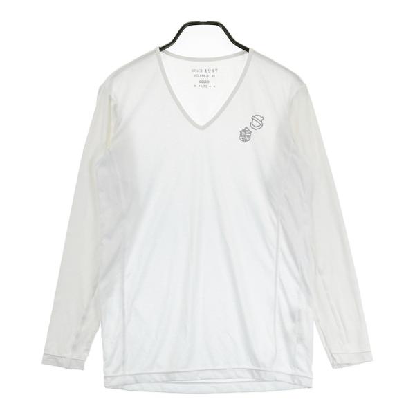 ADABAT アダバット  メッシュ切替 長袖インナーTシャツ  ホワイト系 50 ゴルフウェア メ...